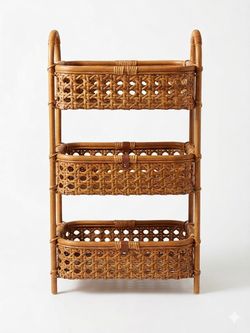 Free 3-Tier Rattan Storage