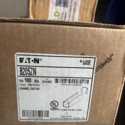 UNISTRUT CHANNEL END CAP, TYPE X, USE WITH B22 CHANNEL, ZINC PLATED