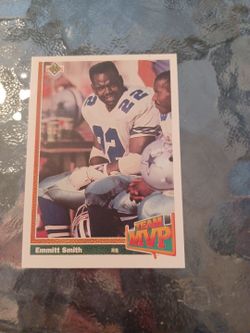 Emmitt Smith team MVP 1991 The Dallas cowboy.