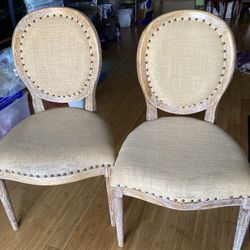 Two Solid Wood Chairs For $50 Both