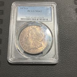 1879 Morgan Silver Coin MS63