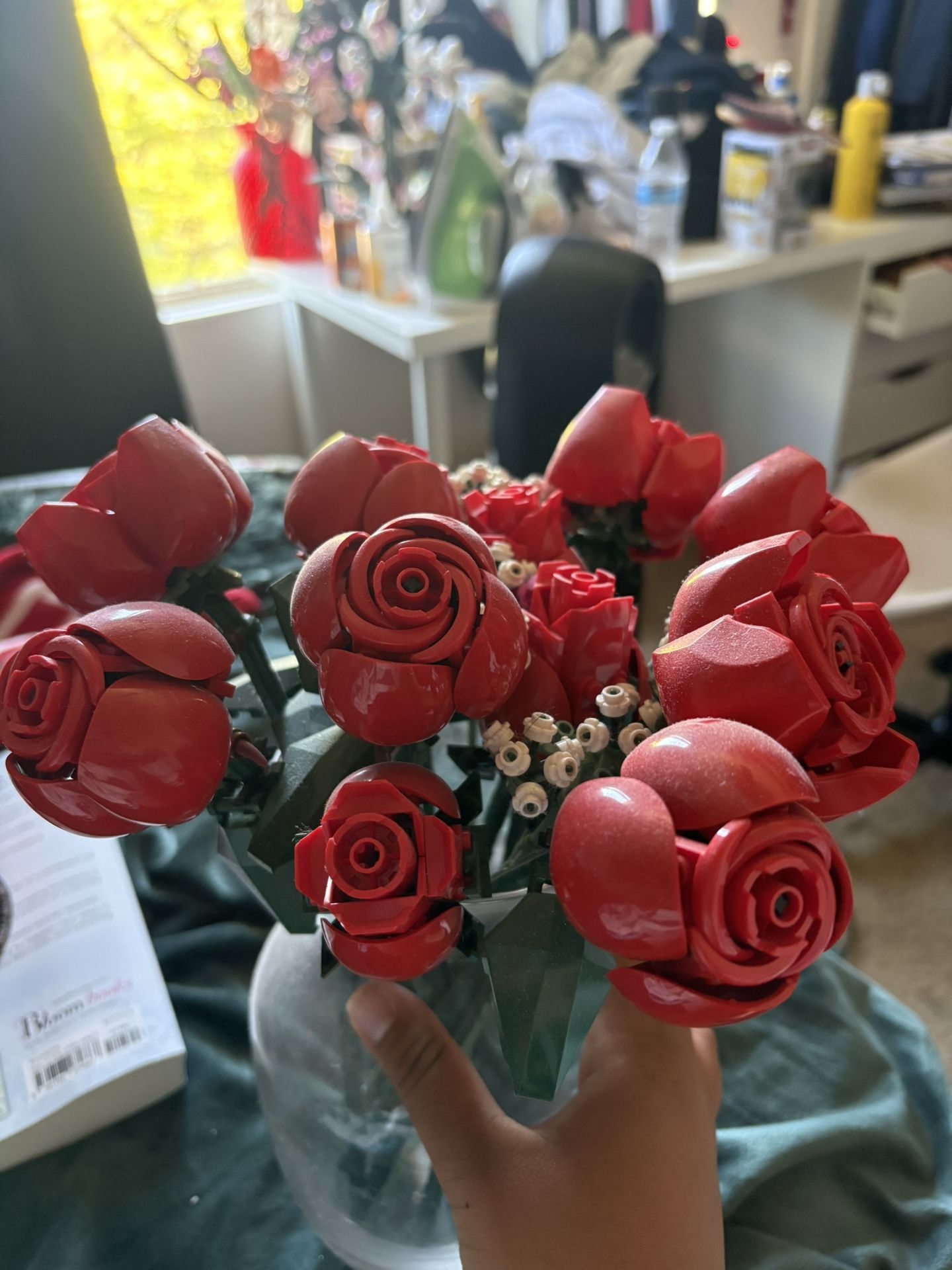 already built lego roses!