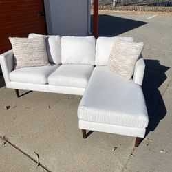 FREE DELIVERY!! White Sectional