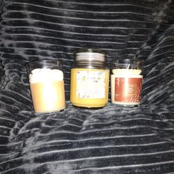 Fall. Scented Candles. Three Altogether. Caramel Cookie Swirl. Banana Maple Muffin. Apple Crisp Oat Latte. $8 .All. New. 