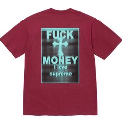 SUPREME “FUCK MONEY” TEE SIZE X-LARGE 