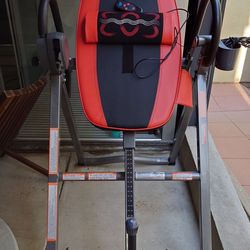 Inversion Table with lower back massager