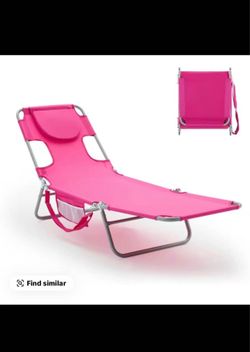 PINK beach lounger