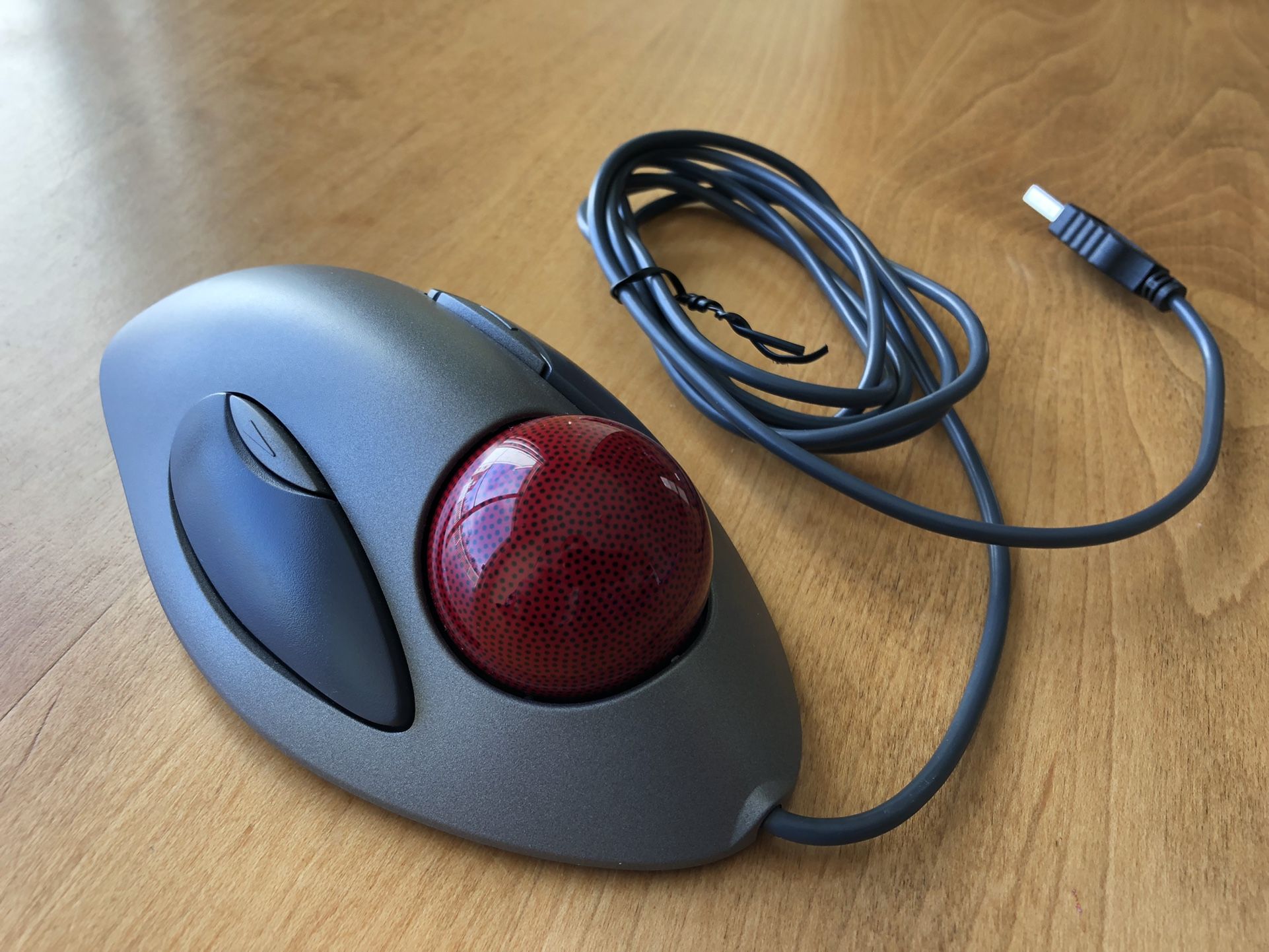 USB Logitech Optical Trackball Marble Mouse