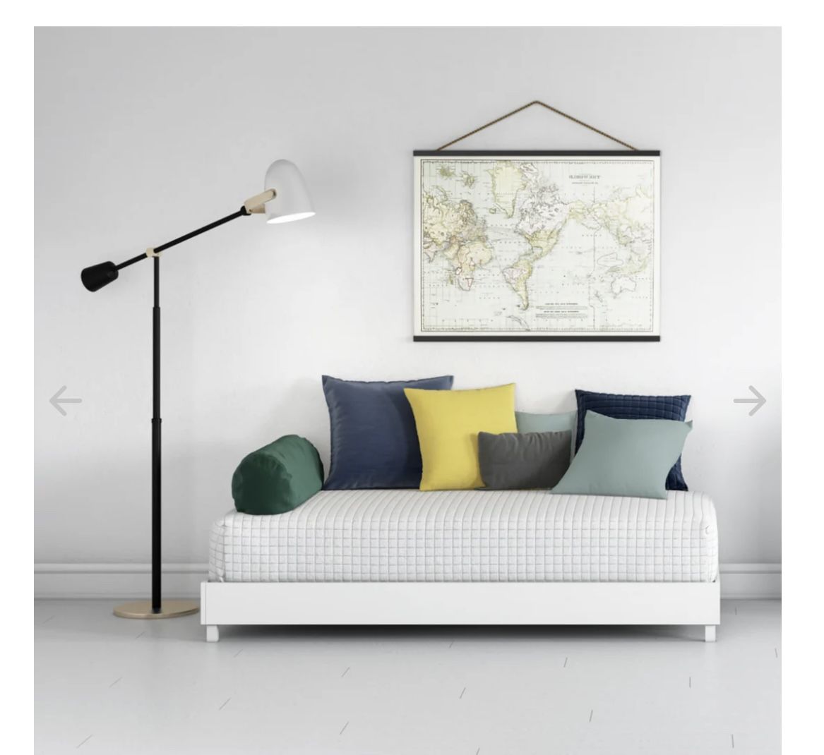Ducduc Platform Bed White Twin Size
