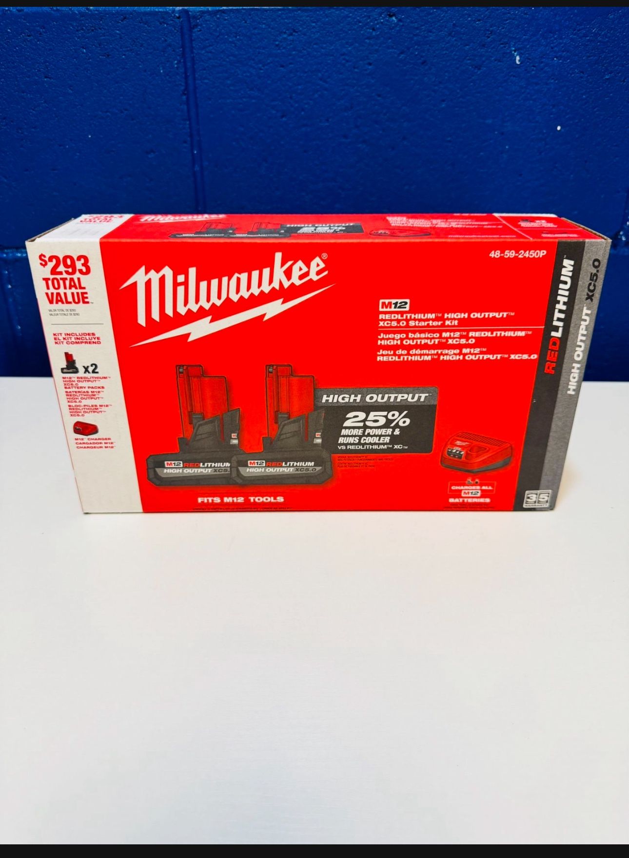 🔥 Milwaukee M12 High Output Starter Battery Kit + Charger