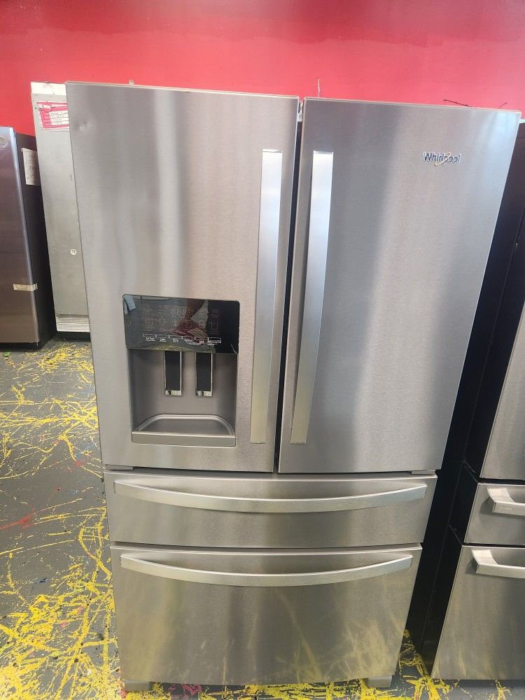 Whirlpool 36 Inch Refrigerator French Door Stainless Steel WRMF3636RZ00