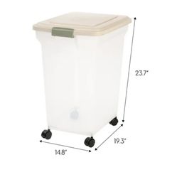 Large Wheeled Airtight Pet Food Storage Container Bin