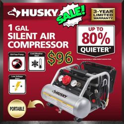 Husky

1 Gal. Portable Electric-Powered Silent Air Compressor

