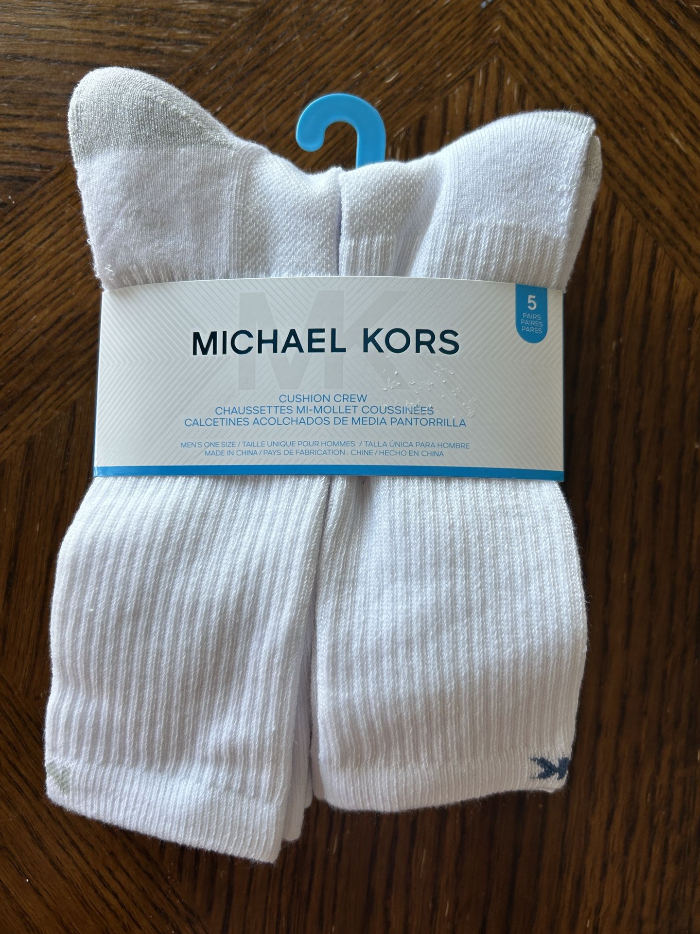 NWT Michael Kors men’s cushion crew socks 5 pairs