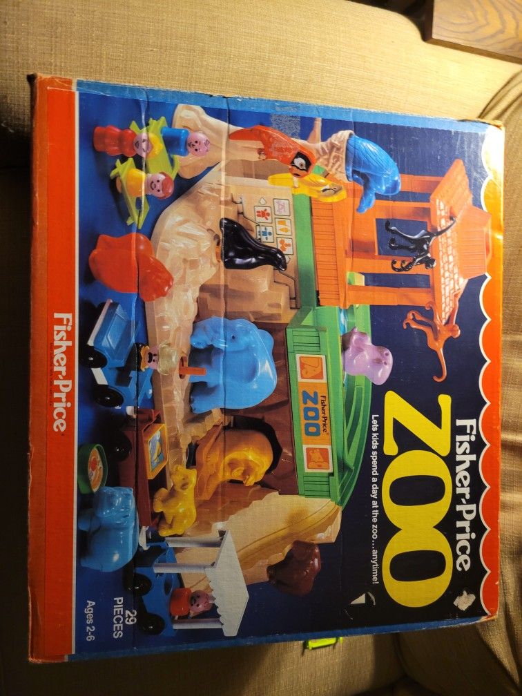Vintage FISHER PRICE ZOO SET