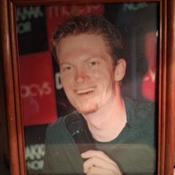 8 1/2" X 11" Photograph Of Dale Earnhardt Glass Wood Frame