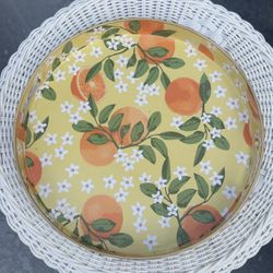 Orange Serving Tray With Handles, 8 Oak lane