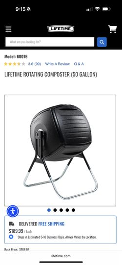 Lifetime Rotating Composter - 2 units for sale!!