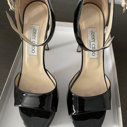 Jimmy Choo Black Patent Leather Heels 