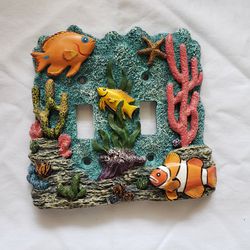 Tropical Fish Coral Reef  Wall Plate Switch Plate Outlet Cover 