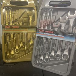 Cal-Hawk 9 Piece Combination Wrench Sets