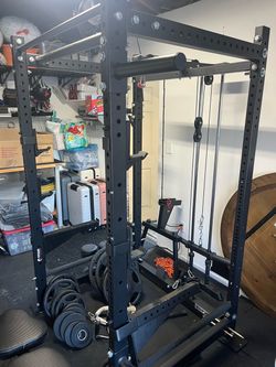 Rack and weights