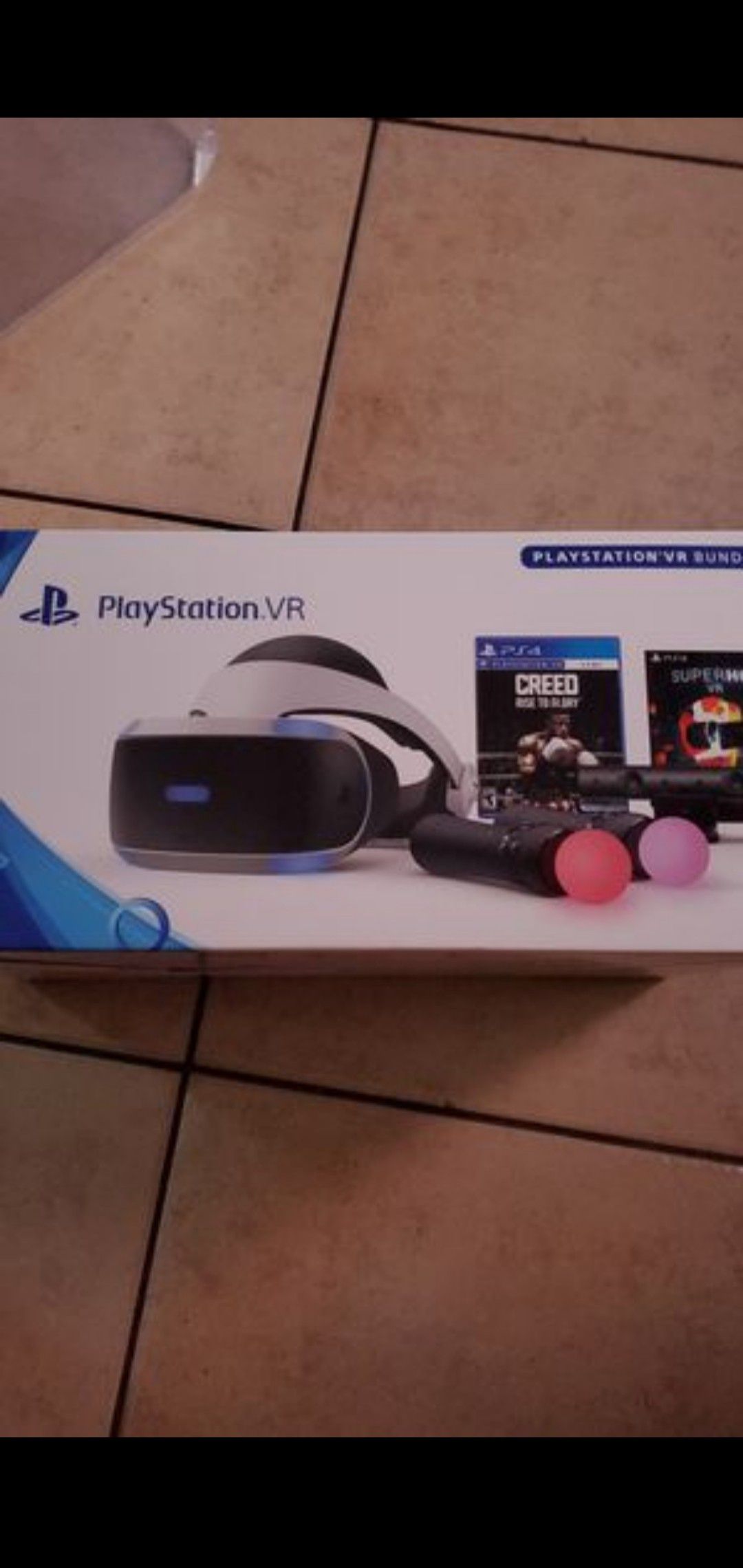 Playstation vr bundle with two joysticks and two games