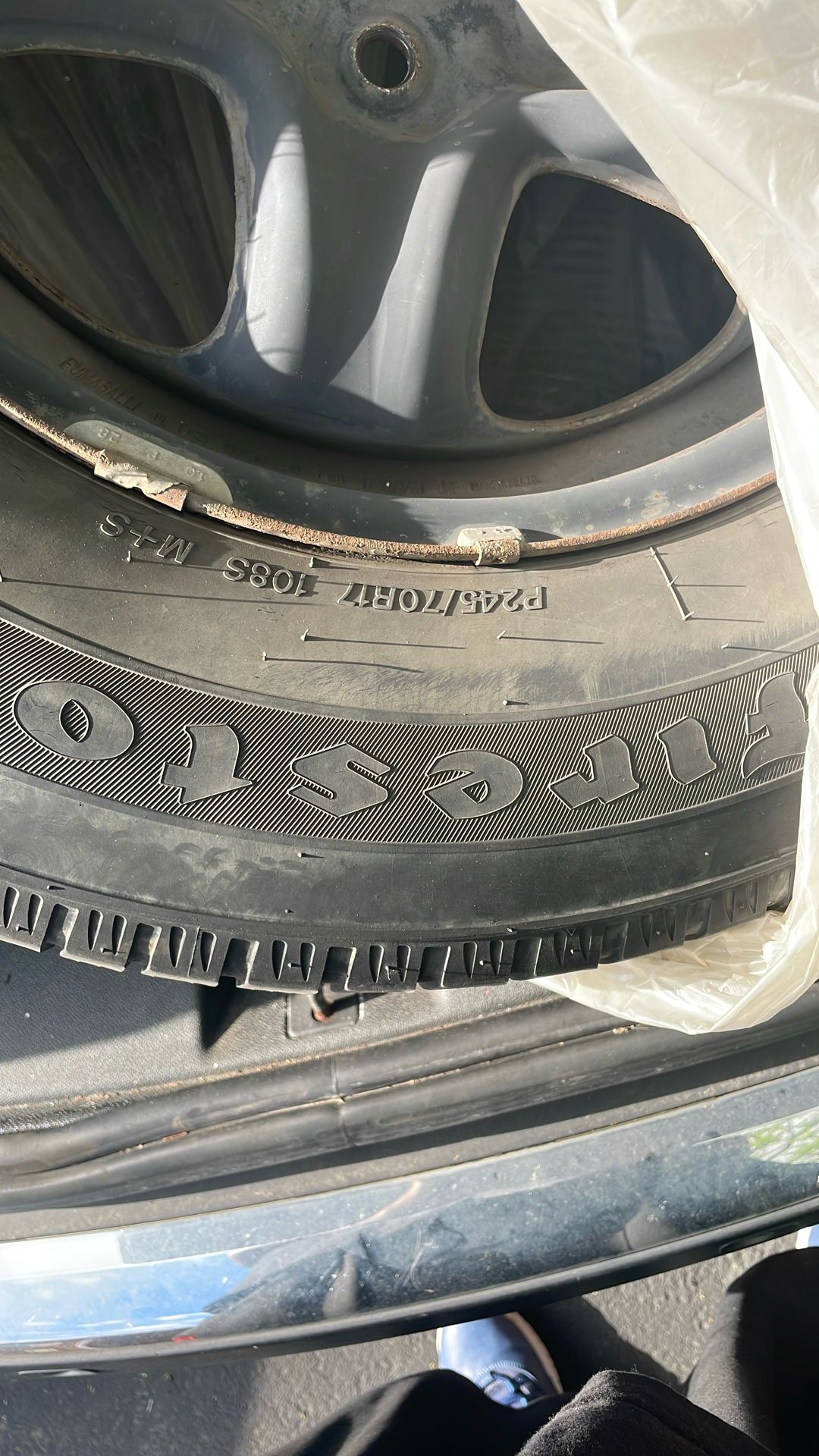 4 Firestone Rims And Tires 