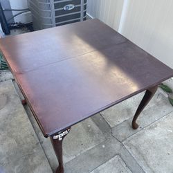 Red Wood Extendable Dining Table 