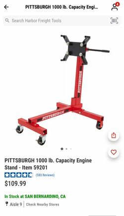 Pittsburgh 1000 lb. Engine Stand