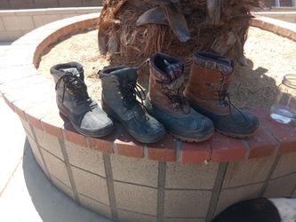 2 Snow or Work Boot Pairs