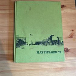 1978 School Yearbook Mayfield High School Photo Book Album Mayfielder 78