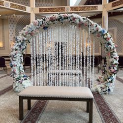 Wedding Arch Double Sided With Bench