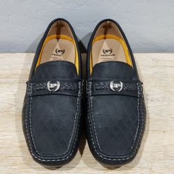 PHAT FARM Men's Comfort Driving Shoe Slip-On Casual Loafers (10) Black