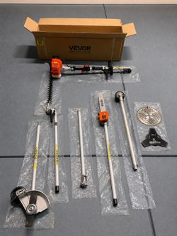 Vevor 7-in-1 Multi-Tool Hedge trimmer, pole saw, edger, and string trimmer
