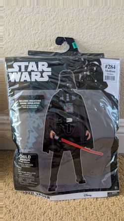 Star Wars Darth Vader Costume Kids Medium Halloween