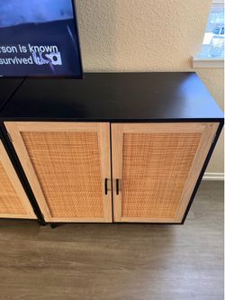 tan/black top Dresser wood