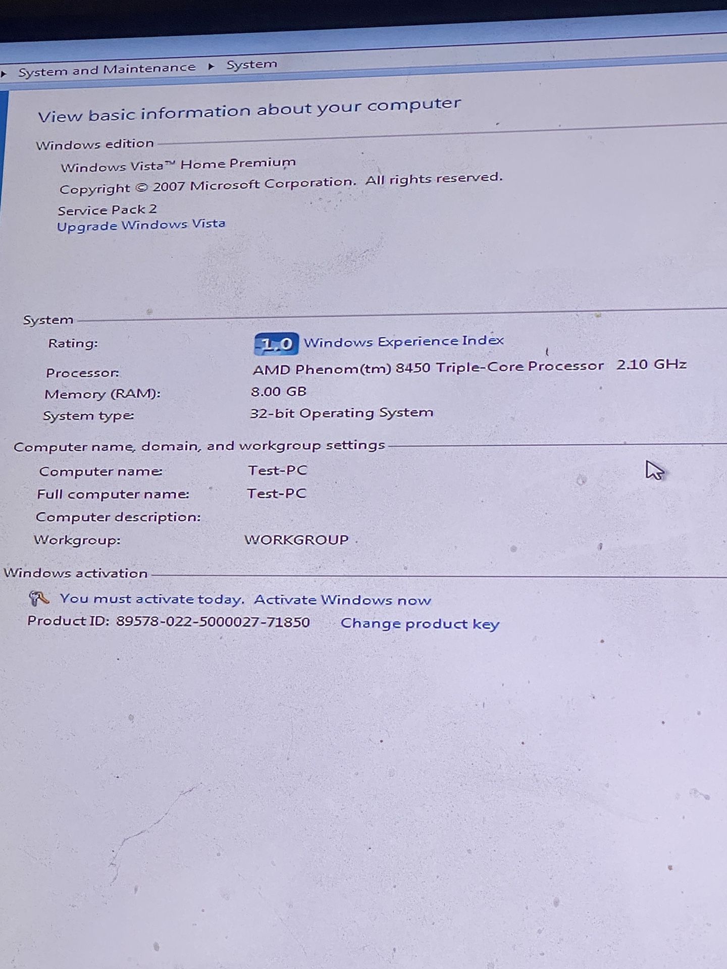 Hp Pavilion A6000 Desktop Computer