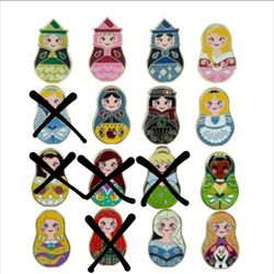 2014 Disney Parks Nesting Dolls Mini Mystery Pin Pack Collection