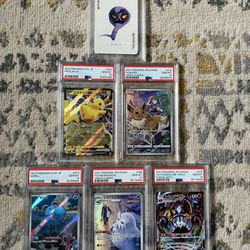 6 Japanese PSA 10 Graded Pokemon Cards 