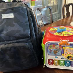 Diaper Backpack And Baby Toy