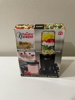 NuWave Twister 7 Piece Multipurpose Blender Chop Grind Grate