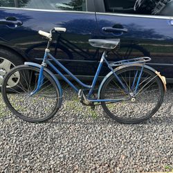 Vintage Blue Bicycle Bike 24” Wheel