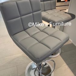 New Adjustable Bar Stools (4 Colors Available ) Black White Gray Red
