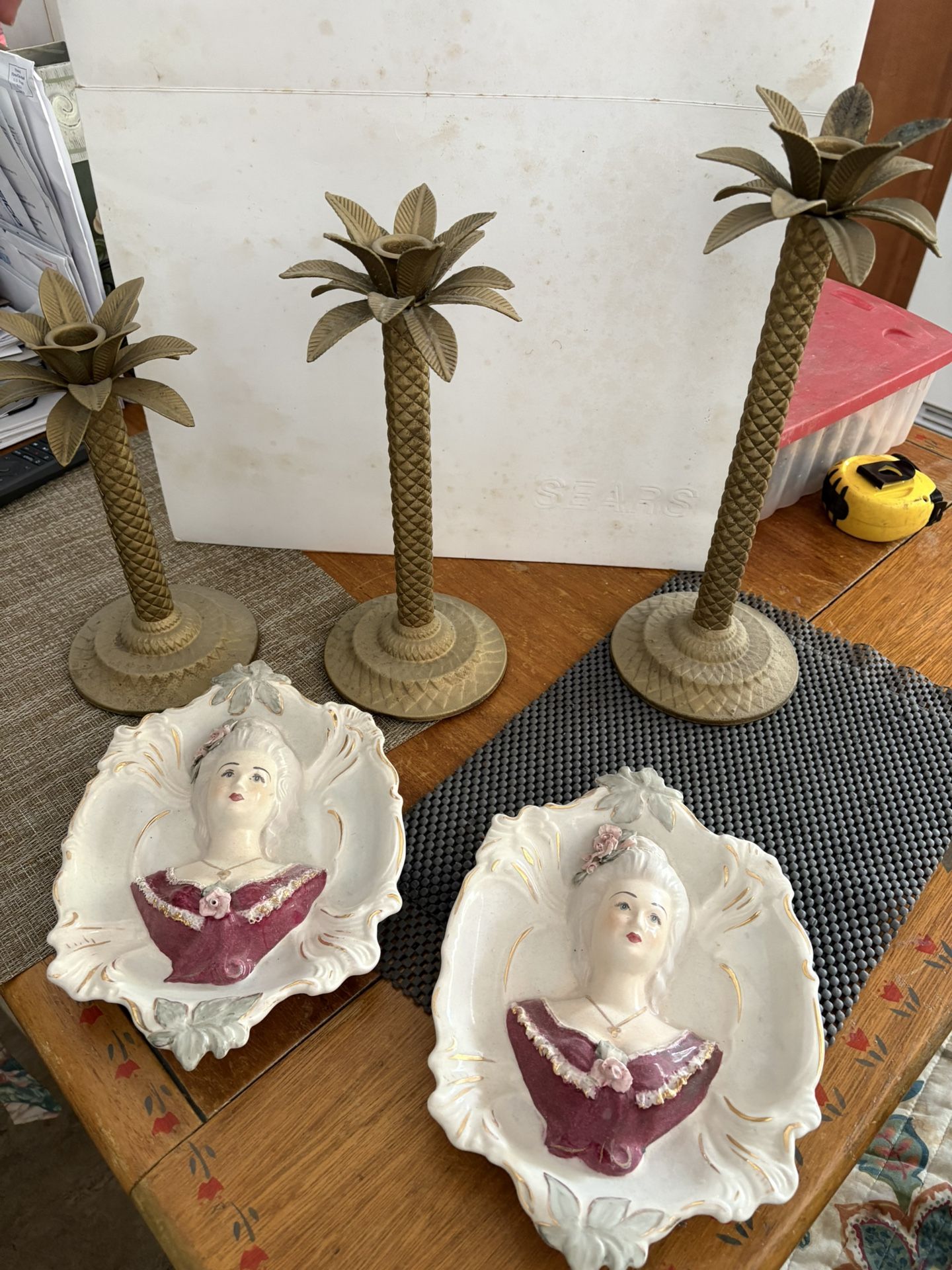 Candle Holders And Ceramic Pictures