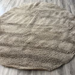 8x8 Round Thick Area Rug