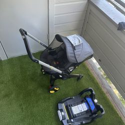 DOONA Baby Stroller Gently Used $400 Or Best Offer W 2 Car Seat Bases Included 
