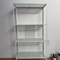 IKEA White Metal Shelf Unit