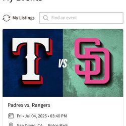 Padres tickets 