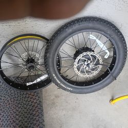  E  Bike Rims Front And Back Fat Tire 